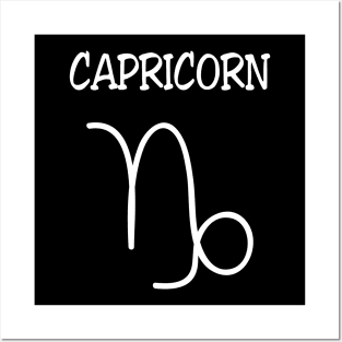 Capricorn Zodiac Sign Posters and Art